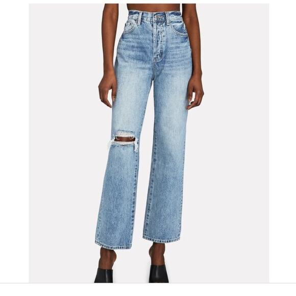 Pistola Cassie Distressed High Rise Straight Leg Jeans 28 - Picture 10 of 10